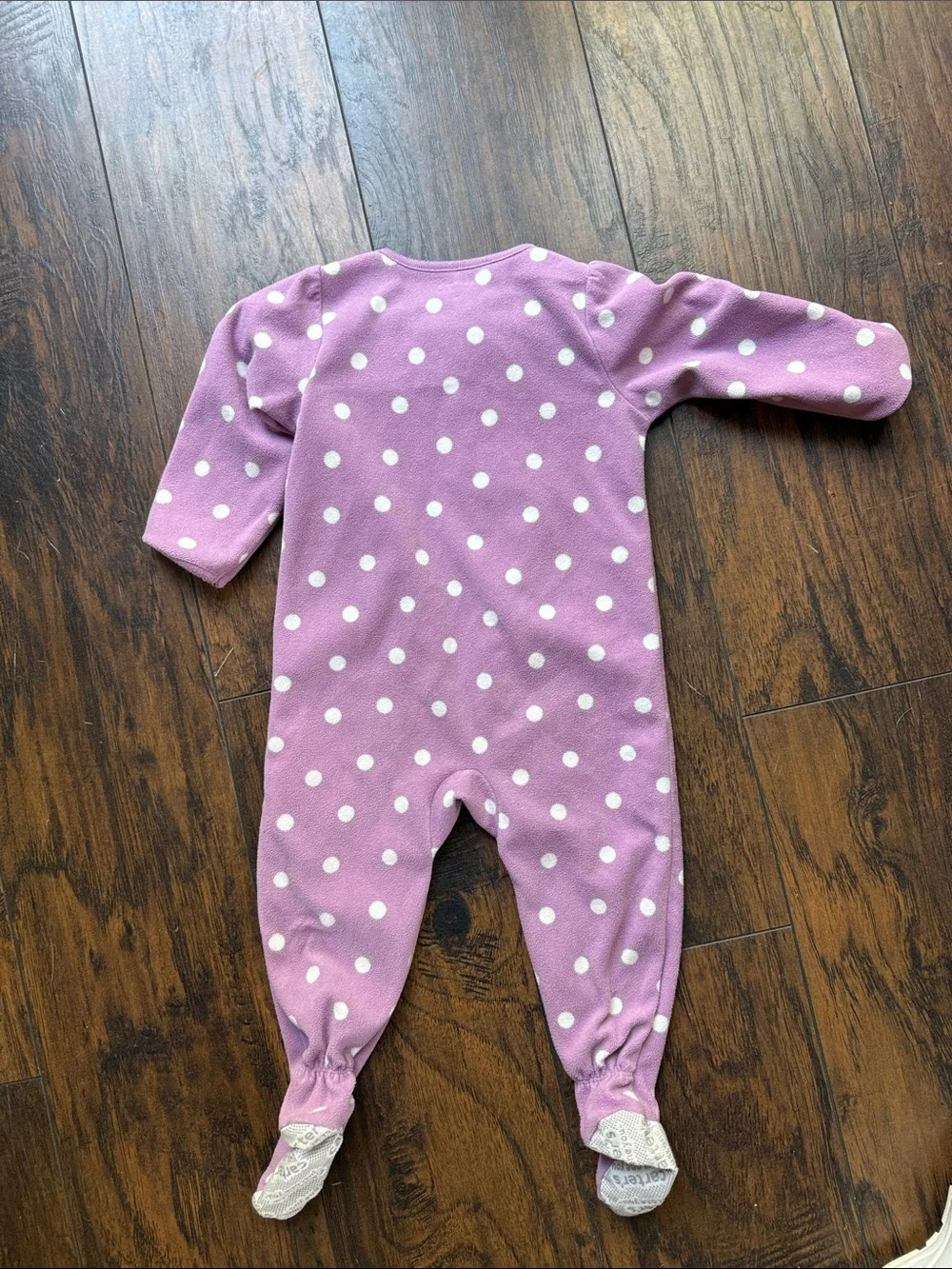 Polka dot unicorn Onesie pajama footed